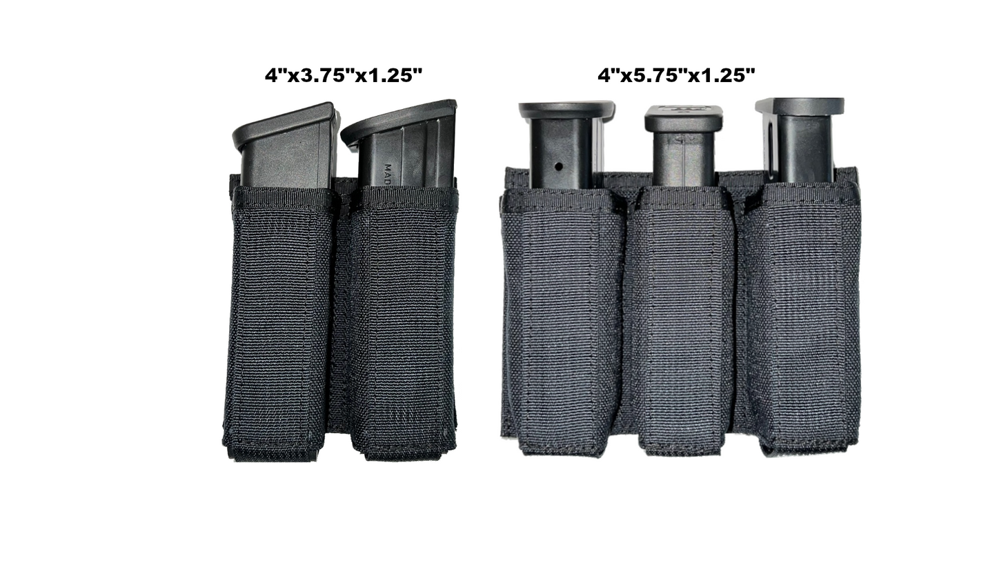 Open Top Magazine Holders (9mm/40 Cal.) MOLLE
